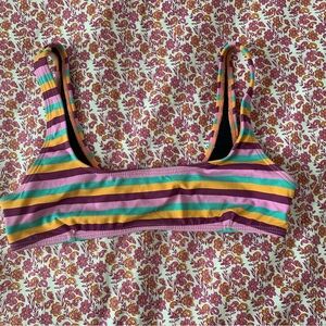 Ama bikinis striped swim top